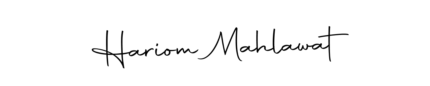 Use a signature maker to create a handwritten signature online. With this signature software, you can design (Autography-DOLnW) your own signature for name Hariom Mahlawat. Hariom Mahlawat signature style 10 images and pictures png