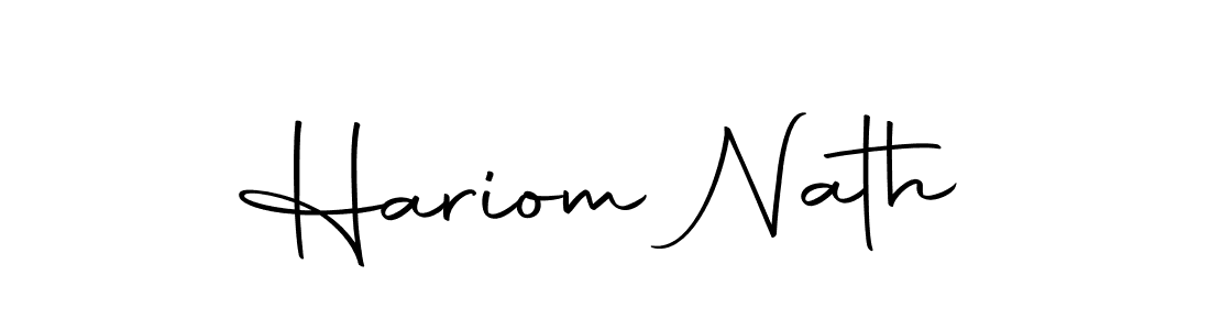 Use a signature maker to create a handwritten signature online. With this signature software, you can design (Autography-DOLnW) your own signature for name Hariom Nath. Hariom Nath signature style 10 images and pictures png