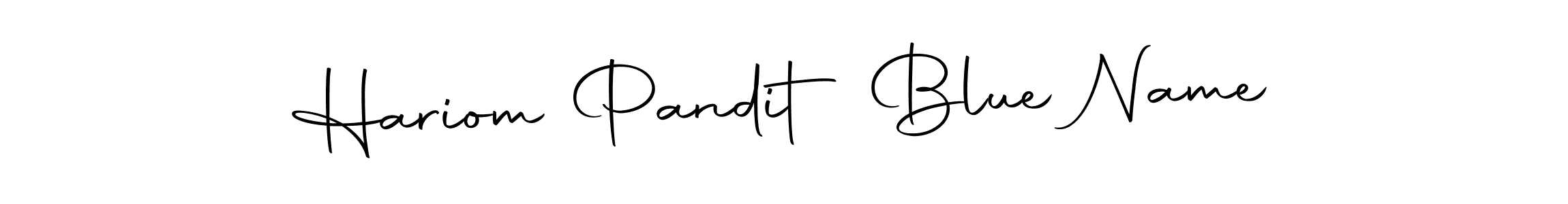 Make a beautiful signature design for name Hariom Pandit Blue Name. Use this online signature maker to create a handwritten signature for free. Hariom Pandit Blue Name signature style 10 images and pictures png