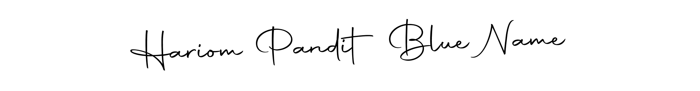 Create a beautiful signature design for name Hariom Pandit Blue Name. With this signature (Autography-DOLnW) fonts, you can make a handwritten signature for free. Hariom Pandit Blue Name signature style 10 images and pictures png