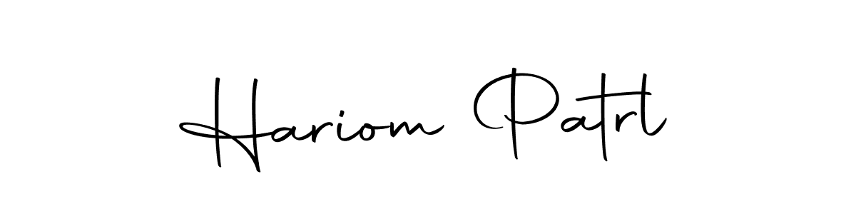 Hariom Patrl stylish signature style. Best Handwritten Sign (Autography-DOLnW) for my name. Handwritten Signature Collection Ideas for my name Hariom Patrl. Hariom Patrl signature style 10 images and pictures png