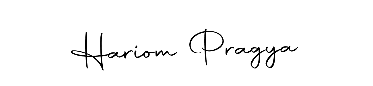 Design your own signature with our free online signature maker. With this signature software, you can create a handwritten (Autography-DOLnW) signature for name Hariom Pragya. Hariom Pragya signature style 10 images and pictures png