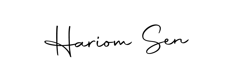 How to make Hariom Sen signature? Autography-DOLnW is a professional autograph style. Create handwritten signature for Hariom Sen name. Hariom Sen signature style 10 images and pictures png