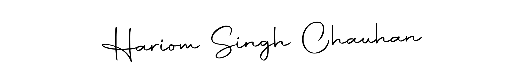 Create a beautiful signature design for name Hariom Singh Chauhan. With this signature (Autography-DOLnW) fonts, you can make a handwritten signature for free. Hariom Singh Chauhan signature style 10 images and pictures png