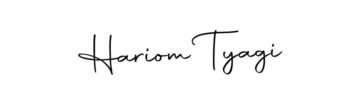 How to make Hariom Tyagi signature? Autography-DOLnW is a professional autograph style. Create handwritten signature for Hariom Tyagi name. Hariom Tyagi signature style 10 images and pictures png