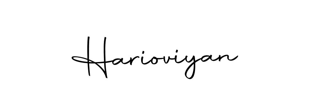 Design your own signature with our free online signature maker. With this signature software, you can create a handwritten (Autography-DOLnW) signature for name Harioviyan. Harioviyan signature style 10 images and pictures png