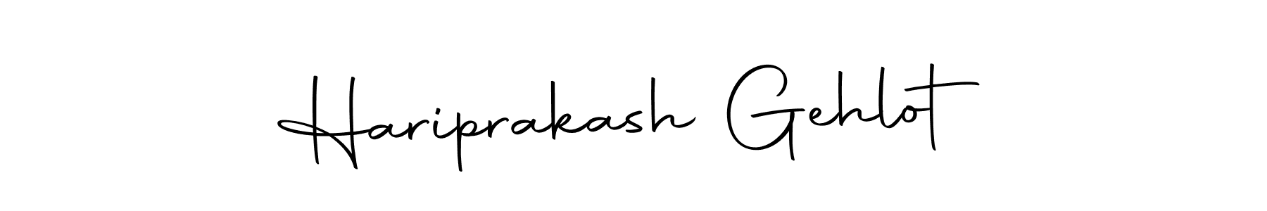 You can use this online signature creator to create a handwritten signature for the name Hariprakash Gehlot. This is the best online autograph maker. Hariprakash Gehlot signature style 10 images and pictures png