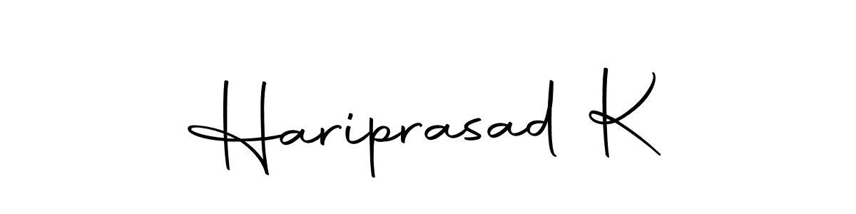 You can use this online signature creator to create a handwritten signature for the name Hariprasad K. This is the best online autograph maker. Hariprasad K signature style 10 images and pictures png