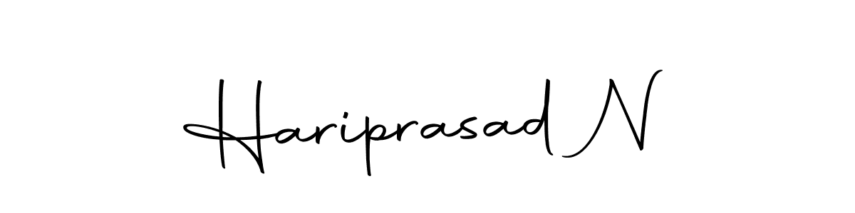 Make a beautiful signature design for name Hariprasad N. With this signature (Autography-DOLnW) style, you can create a handwritten signature for free. Hariprasad N signature style 10 images and pictures png