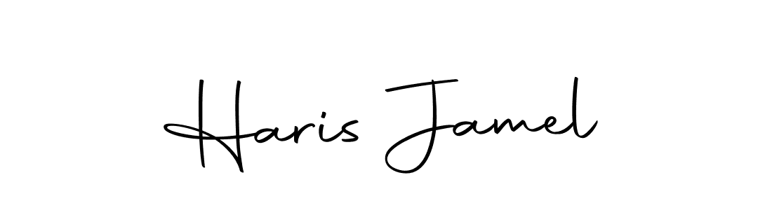 The best way (Autography-DOLnW) to make a short signature is to pick only two or three words in your name. The name Haris Jamel include a total of six letters. For converting this name. Haris Jamel signature style 10 images and pictures png