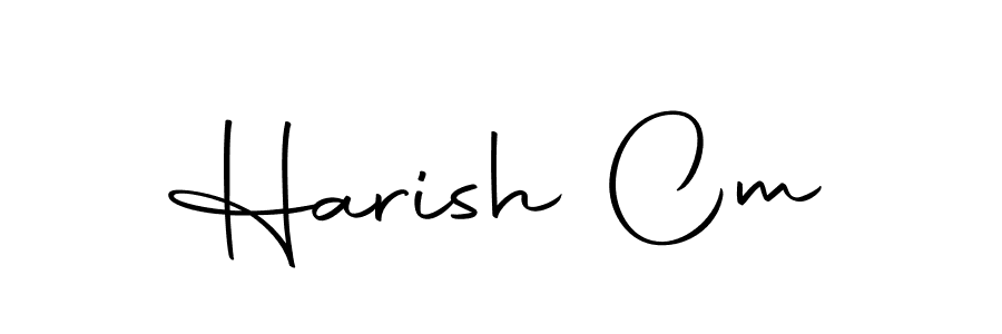 if you are searching for the best signature style for your name Harish Cm. so please give up your signature search. here we have designed multiple signature styles  using Autography-DOLnW. Harish Cm signature style 10 images and pictures png