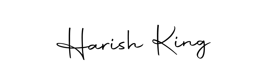 Design your own signature with our free online signature maker. With this signature software, you can create a handwritten (Autography-DOLnW) signature for name Harish King. Harish King signature style 10 images and pictures png