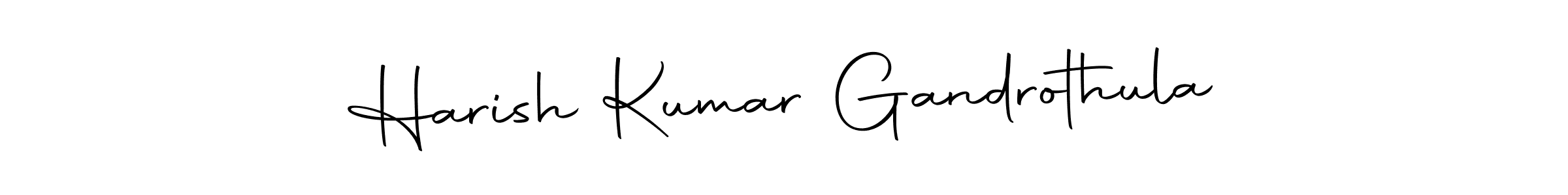 Also we have Harish Kumar Gandrothula name is the best signature style. Create professional handwritten signature collection using Autography-DOLnW autograph style. Harish Kumar Gandrothula signature style 10 images and pictures png