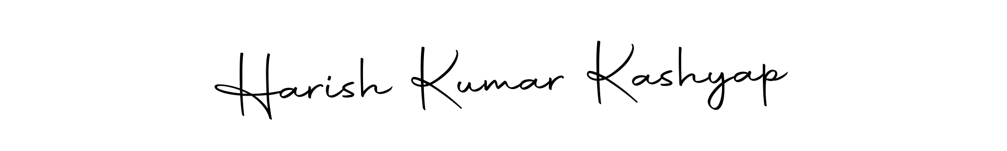 How to make Harish Kumar Kashyap name signature. Use Autography-DOLnW style for creating short signs online. This is the latest handwritten sign. Harish Kumar Kashyap signature style 10 images and pictures png