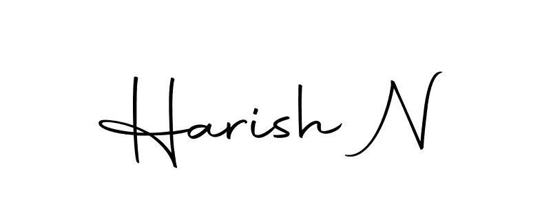 if you are searching for the best signature style for your name Harish N. so please give up your signature search. here we have designed multiple signature styles  using Autography-DOLnW. Harish N signature style 10 images and pictures png