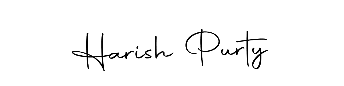 Also we have Harish Purty name is the best signature style. Create professional handwritten signature collection using Autography-DOLnW autograph style. Harish Purty signature style 10 images and pictures png