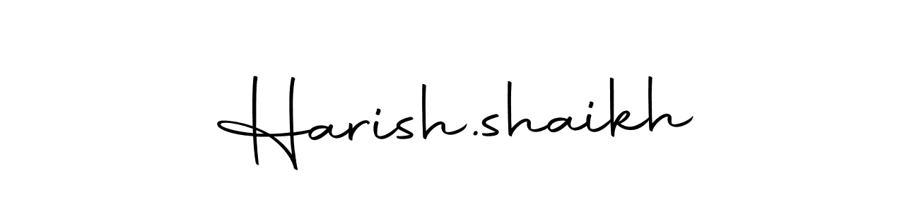 Create a beautiful signature design for name Harish.shaikh. With this signature (Autography-DOLnW) fonts, you can make a handwritten signature for free. Harish.shaikh signature style 10 images and pictures png