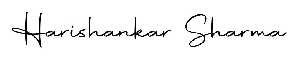 The Autography-DOLnW font transforms the name Harishankar Sharma into an executive sign with sharp precision and distinguished character. Harishankar Sharma signature style 10 images and pictures png