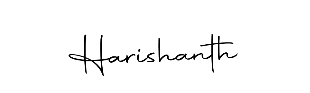 Create a beautiful signature design for name Harishanth. With this signature (Autography-DOLnW) fonts, you can make a handwritten signature for free. Harishanth signature style 10 images and pictures png