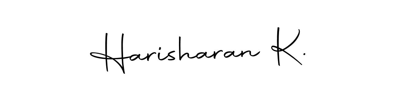 Use a signature maker to create a handwritten signature online. With this signature software, you can design (Autography-DOLnW) your own signature for name Harisharan K.. Harisharan K. signature style 10 images and pictures png