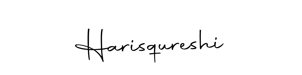 Use a signature maker to create a handwritten signature online. With this signature software, you can design (Autography-DOLnW) your own signature for name Harisqureshi. Harisqureshi signature style 10 images and pictures png