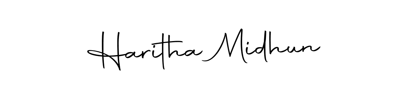 Also we have Haritha Midhun name is the best signature style. Create professional handwritten signature collection using Autography-DOLnW autograph style. Haritha Midhun signature style 10 images and pictures png