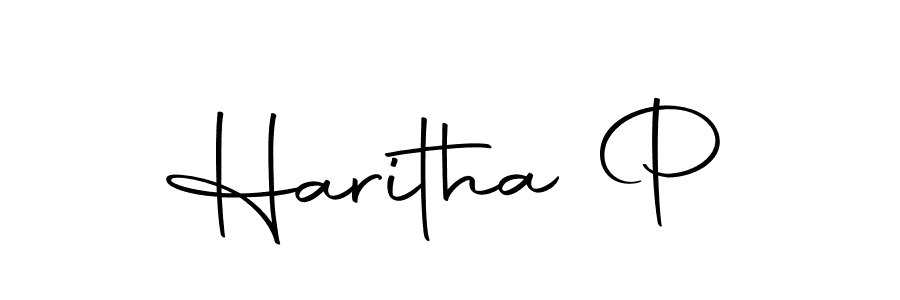 Here are the top 10 professional signature styles for the name Haritha P. These are the best autograph styles you can use for your name. Haritha P signature style 10 images and pictures png