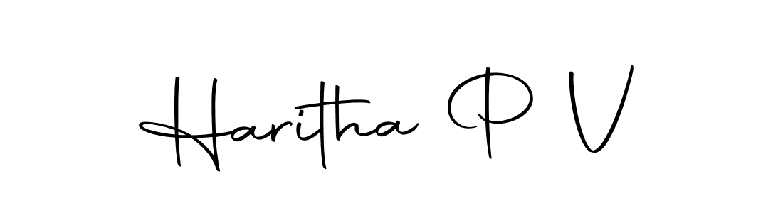 Also we have Haritha P V name is the best signature style. Create professional handwritten signature collection using Autography-DOLnW autograph style. Haritha P V signature style 10 images and pictures png