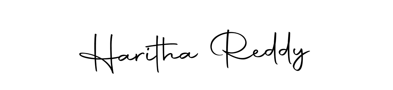 Use a signature maker to create a handwritten signature online. With this signature software, you can design (Autography-DOLnW) your own signature for name Haritha Reddy. Haritha Reddy signature style 10 images and pictures png