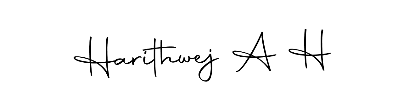 How to make Harithwej A H signature? Autography-DOLnW is a professional autograph style. Create handwritten signature for Harithwej A H name. Harithwej A H signature style 10 images and pictures png