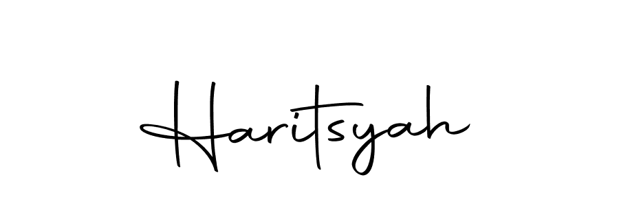 Make a beautiful signature design for name Haritsyah. Use this online signature maker to create a handwritten signature for free. Haritsyah signature style 10 images and pictures png