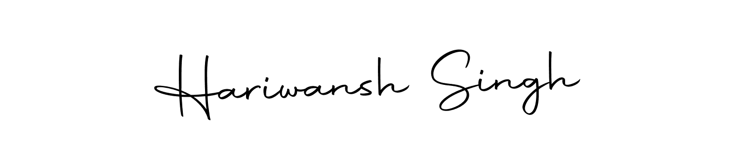 Design your own signature with our free online signature maker. With this signature software, you can create a handwritten (Autography-DOLnW) signature for name Hariwansh Singh. Hariwansh Singh signature style 10 images and pictures png