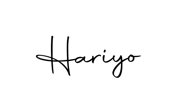 Design your own signature with our free online signature maker. With this signature software, you can create a handwritten (Autography-DOLnW) signature for name Hariyo. Hariyo signature style 10 images and pictures png