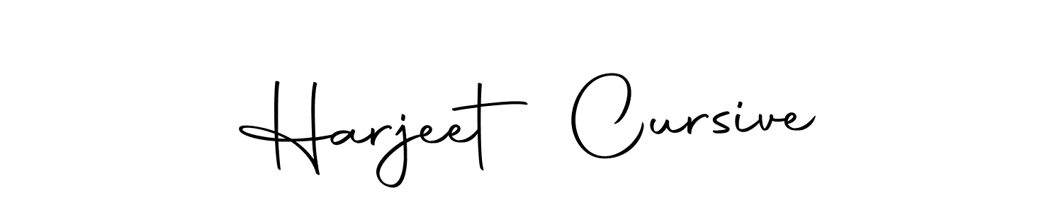 Design your own signature with our free online signature maker. With this signature software, you can create a handwritten (Autography-DOLnW) signature for name Harjeet Cursive. Harjeet Cursive signature style 10 images and pictures png