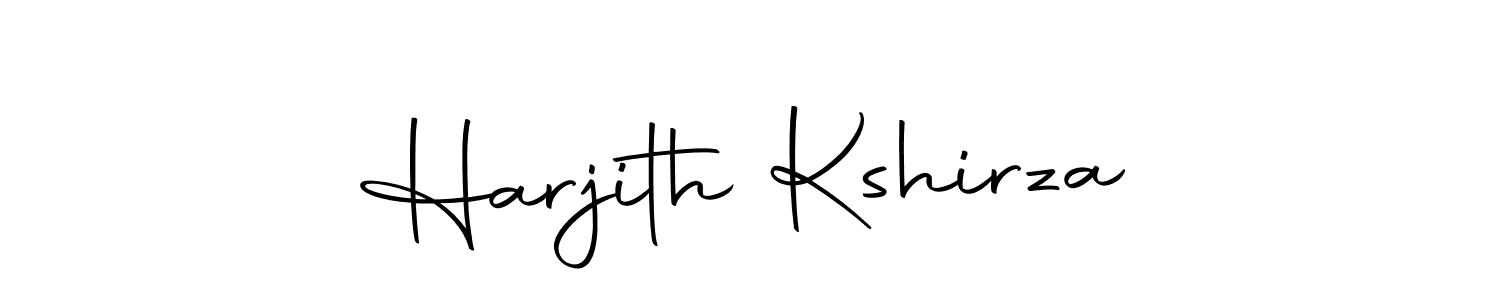 Make a beautiful signature design for name Harjith Kshirza. Use this online signature maker to create a handwritten signature for free. Harjith Kshirza signature style 10 images and pictures png