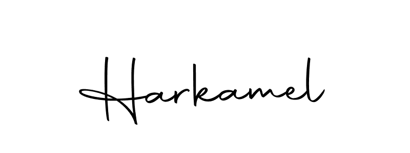 You should practise on your own different ways (Autography-DOLnW) to write your name (Harkamel) in signature. don't let someone else do it for you. Harkamel signature style 10 images and pictures png