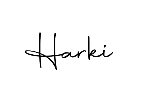 You should practise on your own different ways (Autography-DOLnW) to write your name (Harki) in signature. don't let someone else do it for you. Harki signature style 10 images and pictures png