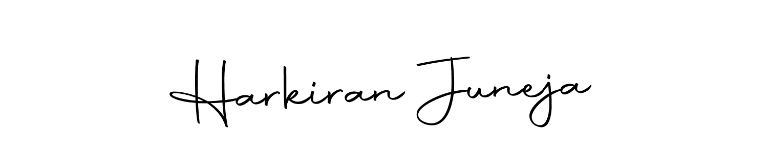 You should practise on your own different ways (Autography-DOLnW) to write your name (Harkiran Juneja) in signature. don't let someone else do it for you. Harkiran Juneja signature style 10 images and pictures png