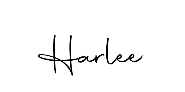 Create a beautiful signature design for name Harlee. With this signature (Autography-DOLnW) fonts, you can make a handwritten signature for free. Harlee signature style 10 images and pictures png