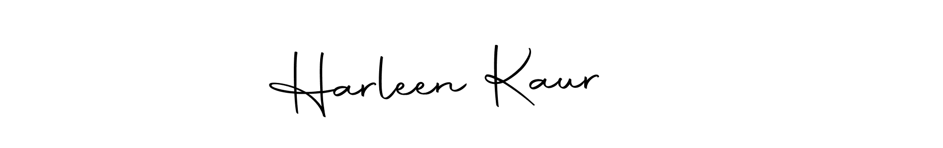 Make a beautiful signature design for name Harleen Kaur ਪਦ. With this signature (Autography-DOLnW) style, you can create a handwritten signature for free. Harleen Kaur ਪਦ signature style 10 images and pictures png