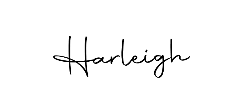 Design your own signature with our free online signature maker. With this signature software, you can create a handwritten (Autography-DOLnW) signature for name Harleigh. Harleigh signature style 10 images and pictures png