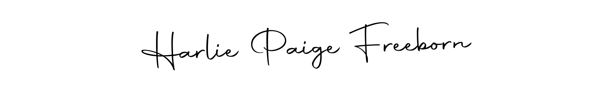 Autography-DOLnW is a professional signature style that is perfect for those who want to add a touch of class to their signature. It is also a great choice for those who want to make their signature more unique. Get Harlie Paige Freeborn name to fancy signature for free. Harlie Paige Freeborn signature style 10 images and pictures png