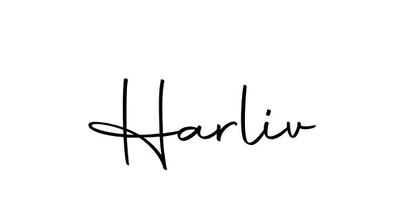 if you are searching for the best signature style for your name Harliv. so please give up your signature search. here we have designed multiple signature styles  using Autography-DOLnW. Harliv signature style 10 images and pictures png