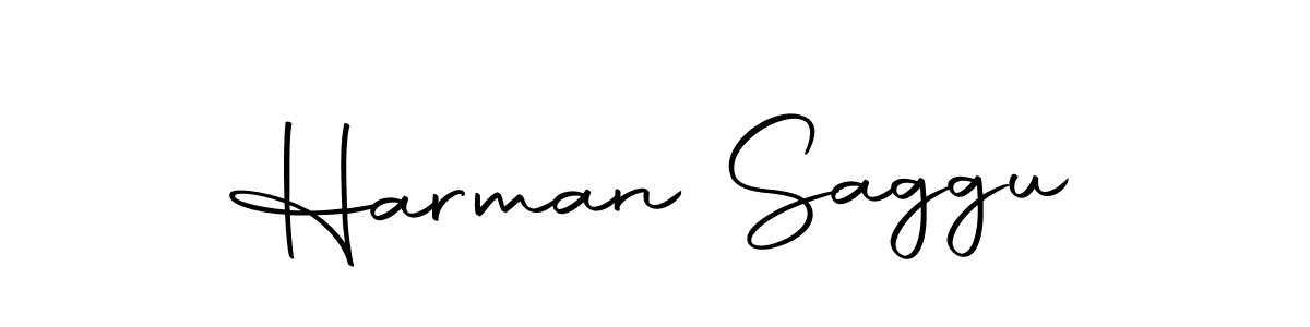 Use a signature maker to create a handwritten signature online. With this signature software, you can design (Autography-DOLnW) your own signature for name Harman Saggu. Harman Saggu signature style 10 images and pictures png