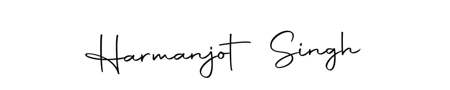 How to make Harmanjot Singh name signature. Use Autography-DOLnW style for creating short signs online. This is the latest handwritten sign. Harmanjot Singh signature style 10 images and pictures png