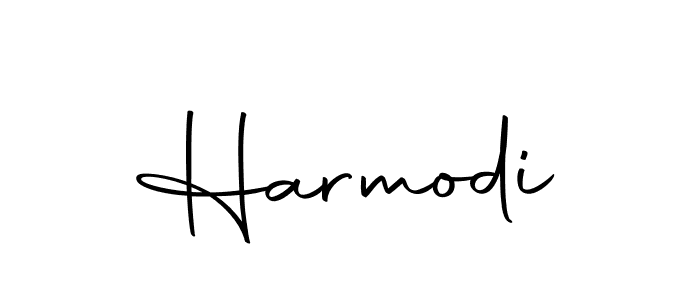 Design your own signature with our free online signature maker. With this signature software, you can create a handwritten (Autography-DOLnW) signature for name Harmodi. Harmodi signature style 10 images and pictures png