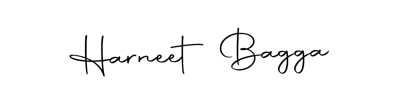 Design your own signature with our free online signature maker. With this signature software, you can create a handwritten (Autography-DOLnW) signature for name Harneet Bagga. Harneet Bagga signature style 10 images and pictures png