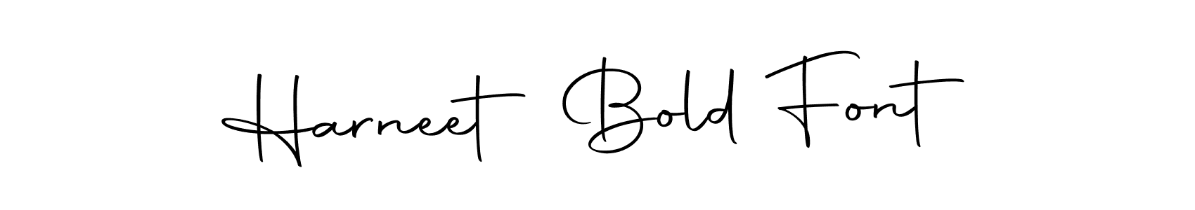 Design your own signature with our free online signature maker. With this signature software, you can create a handwritten (Autography-DOLnW) signature for name Harneet Bold Font. Harneet Bold Font signature style 10 images and pictures png