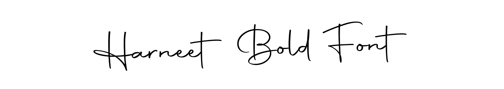 The best way (Autography-DOLnW) to make a short signature is to pick only two or three words in your name. The name Harneet Bold Font include a total of six letters. For converting this name. Harneet Bold Font signature style 10 images and pictures png