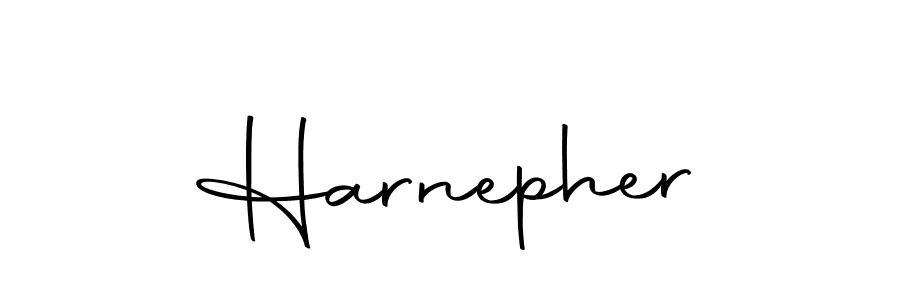 You should practise on your own different ways (Autography-DOLnW) to write your name (Harnepher) in signature. don't let someone else do it for you. Harnepher signature style 10 images and pictures png